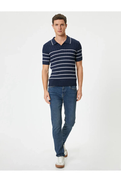 Slim Fit Kot Pantolon - Brad Jean