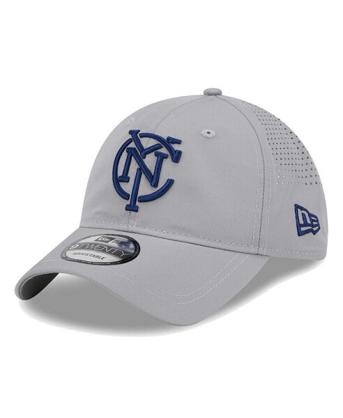 Men's Gray New York City FC Active 9Twenty Adjustable Hat