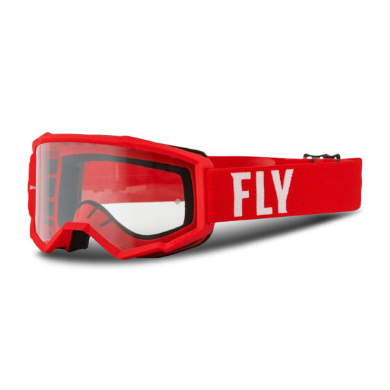 Crossbrille FLY Racing Focus Rot-Klar