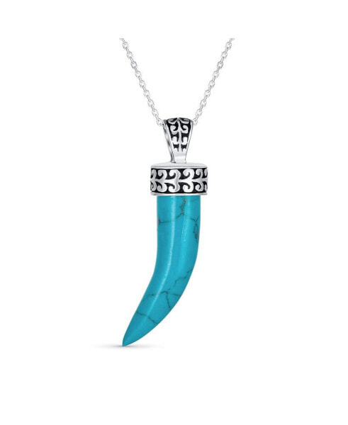 Подвеска Bling Jewelry Turquoise Amulet Horn Chili