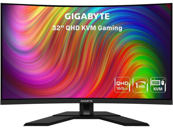 GIGABYTE M32QC 32" (31.5" Viewable) QHD 2560 x 1440 (2K) 165Hz / OC 170Hz HDMI,