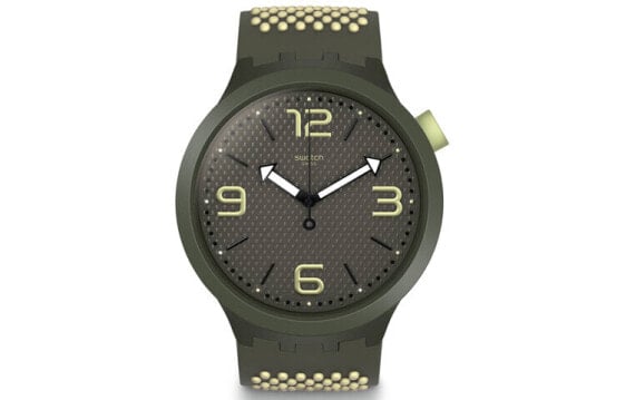Часы и аксессуары Swatch Big Bold SO27M102 47 мм мужские и женские модные зеленые
