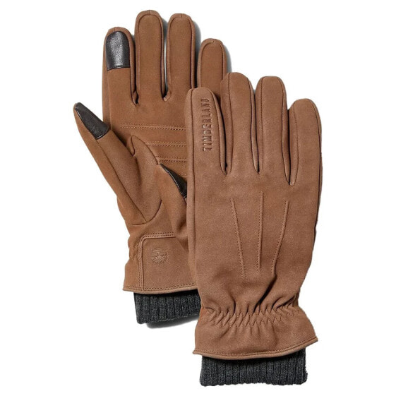 TIMBERLAND Leather Rib Cuff gloves