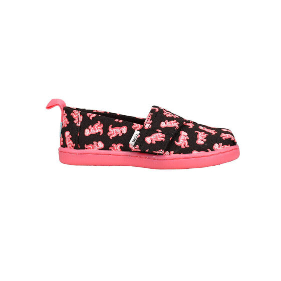 TOMS Alpargata TRex Graphic Slip On Toddler Girls Pink Flats Casual 10018378T