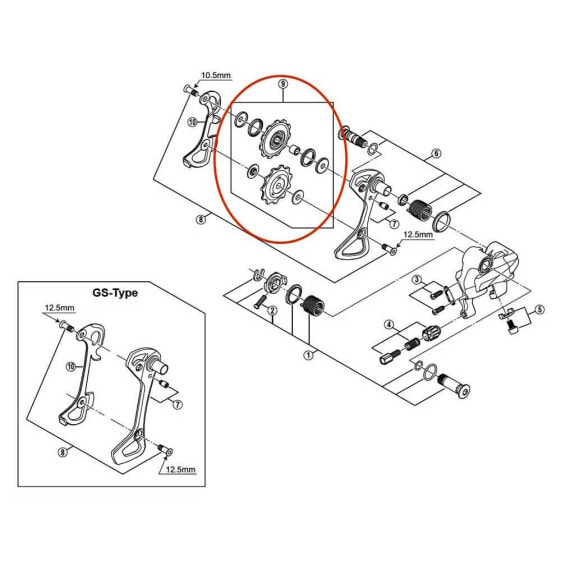 Запчасти для мото SHIMANO RD-6700