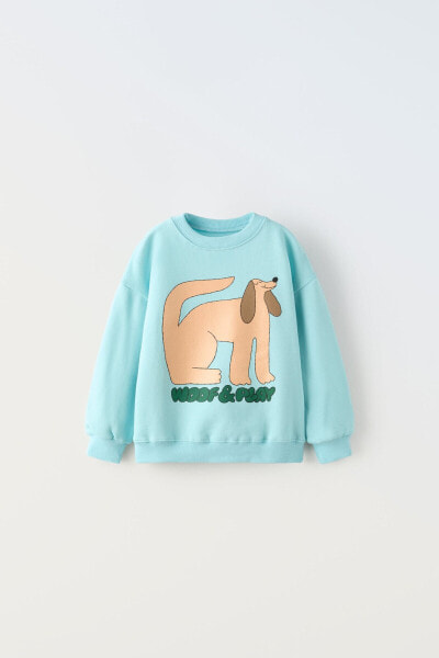 Dog print sweatshirt