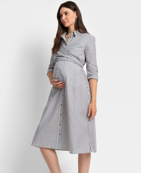 Women's Shirt Stripe Dress