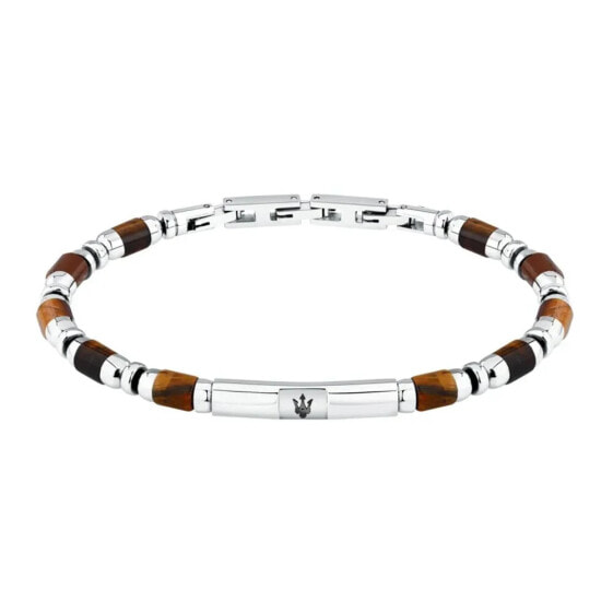 MASERATI Iconic Tiger Eye 19 3 cm bracelet