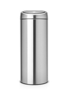 Brabantia Touch Bin - 30L - 30 L - Round - Plastic,Stainless steel - Manual - Stainless steel - 29 cm