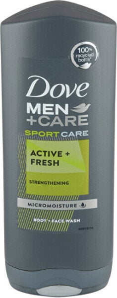 Refreshing Shower Gel for Men Sport Active Fresh Men + Care ( Body and Face Wash)