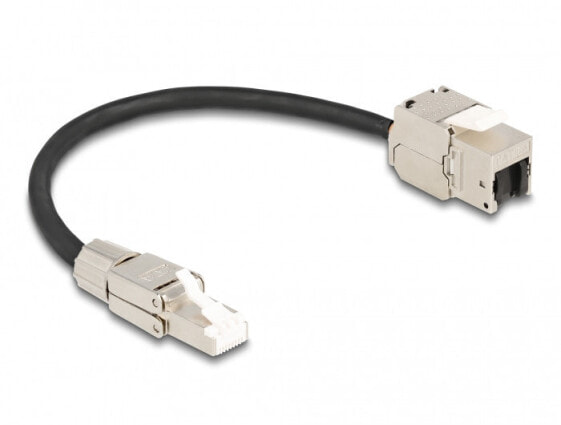 Delock 87203 - 0.25 m - Cat6a - S/FTP (S-STP) - RJ-45 - RJ-45