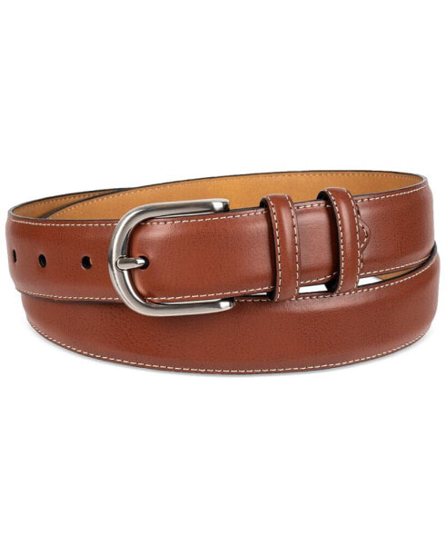 Men's Feather-Edge Double Loop Dress Belt, Created for Macy's