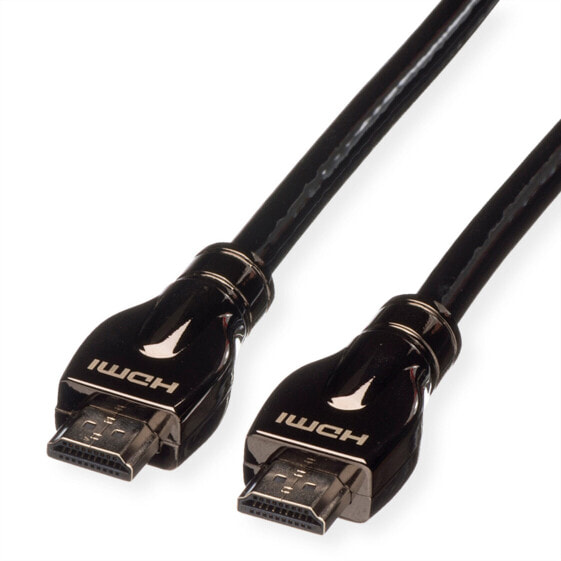 ROLINE 11.04.5684 - 7.5 m - HDMI Type A (Standard) - HDMI Type A (Standard) - 3D - 10.2 Gbit/s - Black