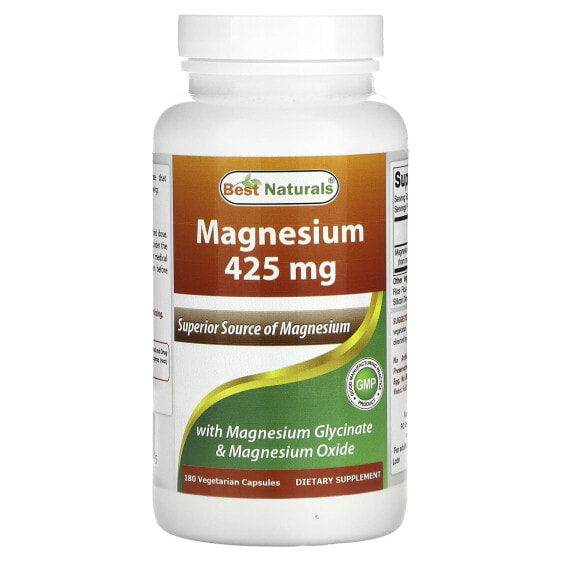 Magnesium, 425 mg , 180 Vegetarian Capsules
