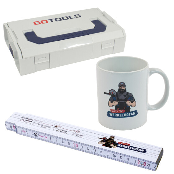 GOTOOLS Kaffeetasse + Zollstock + L-Boxx mini