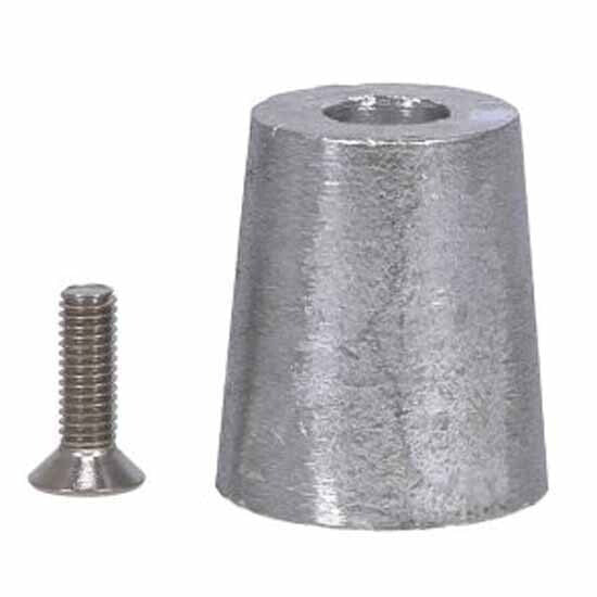 Серый цинковый анод для лодочных моторов Super Marine Shaft End Zinc Anode