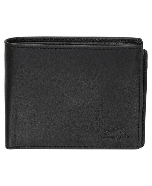 Men's Buffalo RFID Secure Center Wing Wallet with Coin Pocket