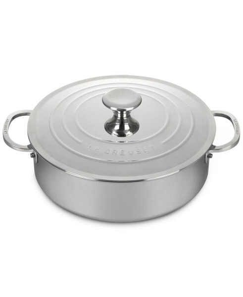 4.5 Quart Stainless Steel Rondeau with Lid