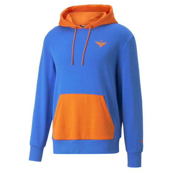 Puma Melo Colorblock Pullover Hoodie Mens Blue Casual Outerwear 53800101