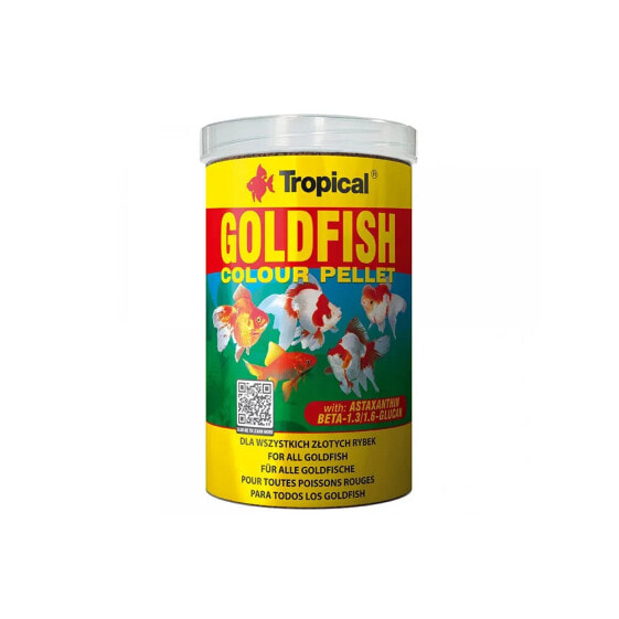 TROPICAL Goldfish Color Pellet 100ml fish food