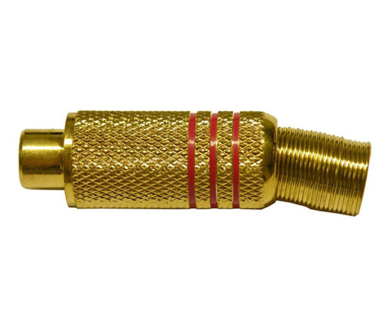 EUROCONNEX Red Line rca female connector 8 mm