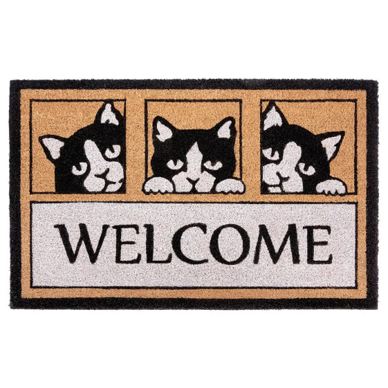 Fußmatte Kokos Welcome Cats