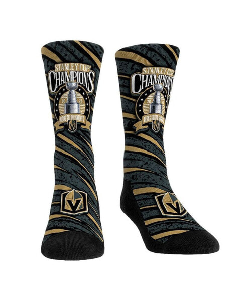 Youth Boys and Girls Socks Vegas Golden Knights 2023 Stanley Cup Champions Badge Crew Socks