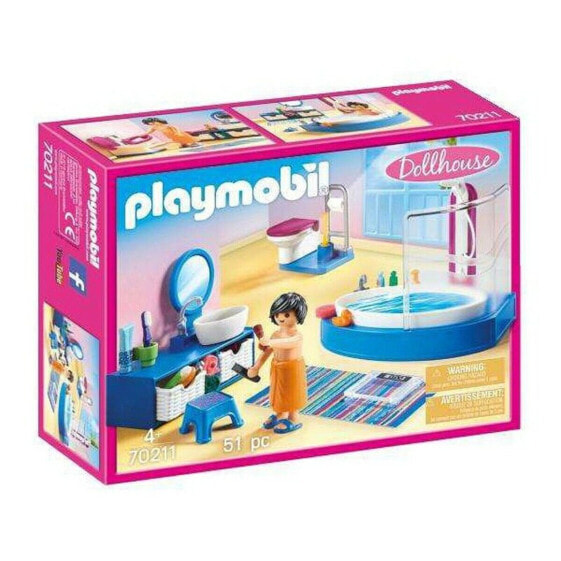 Набор игровой Playmobil для ванной комнаты 70211 (51 предмет)