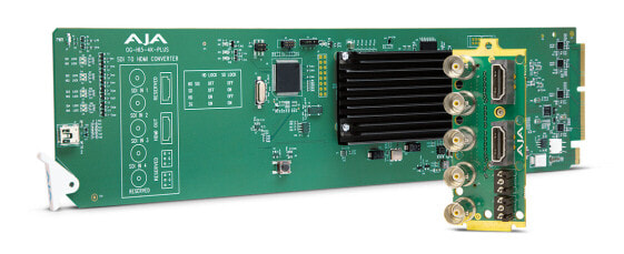 AJA OG-Hi5-4K-Plus - SDI-to-HDMI converter - Green - 4096 x 2160 pixels - 480i,576i,720p,1080i,1080p,2160p - 0 - 40 °C - -40 - 60 °C