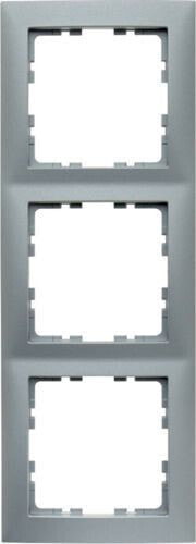 Berker Ramka potrójna Kwadrat aluminium mat (5310138994)