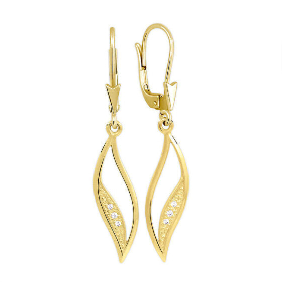 Yellow gold fashion earrings 239 001 00856