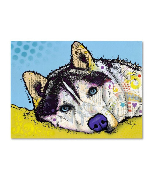 Dean Russo 'Siberian Husky II' Canvas Art - 19" x 14" x 2"