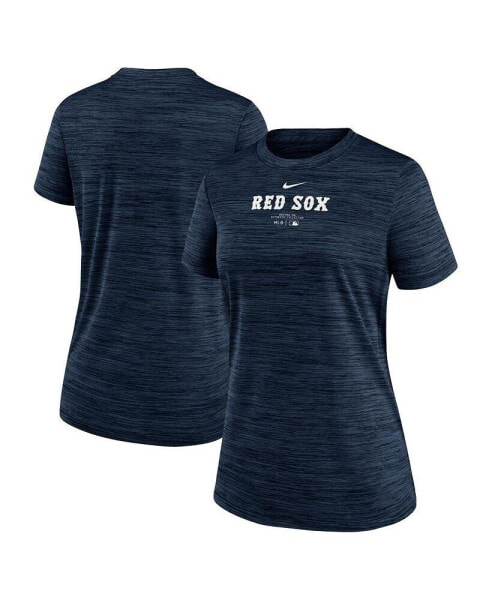 Women's Navy Boston Red Sox Authentic Collection Velocity Performance T-shirt