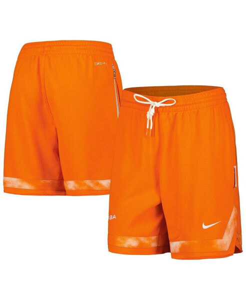 Women's Orange WNBA Jumpwoman Cloud Print Performance Shorts