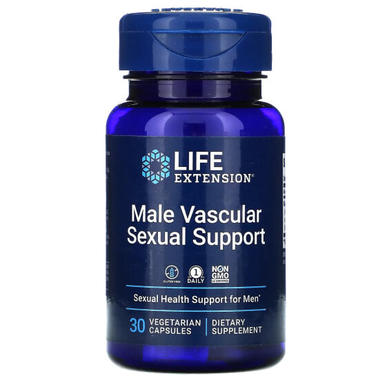 Мужская витаминная добавка Life Extension Мужская васкулярная сексуальная поддержка, 30 вегетарианских капсул