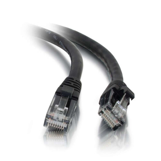 C2G 1m Cat5e Booted Unshielded (UTP) Network Patch Cable - Black - 1 m - Cat5e - U/UTP (UTP) - RJ-45 - RJ-45