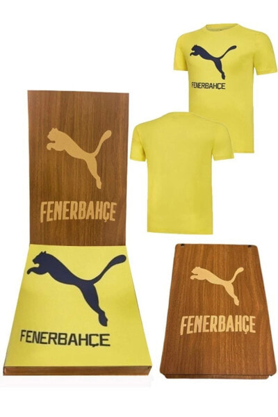 Футбольная майка PUMA Fenerbahçe Cat Tee Erkek В деревянной коробке 77313603