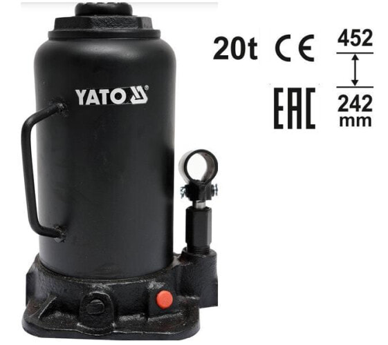 Гидравлическая стойка поршня Yato 32T 242-452мм, бренд Yato, модель 32T 242-452, вес 5.5 кг