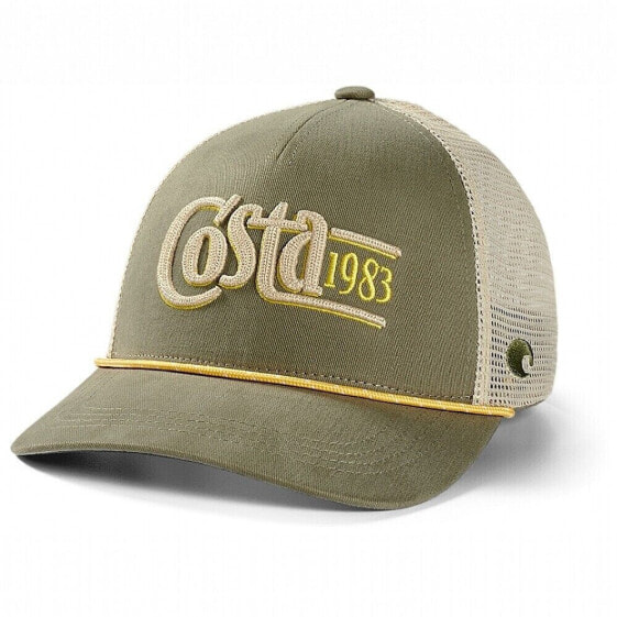 Costa Del Mar Twill Trucker Traditions Fishing Hat | Green | Free Ship & Returns