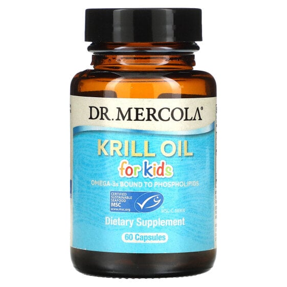 Витамины для детей Dr. Mercola Крилловое масло, 60 капсул