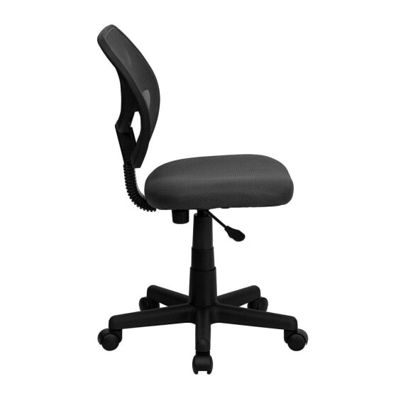 Mid-Back Gray Mesh Swivel Task Chair