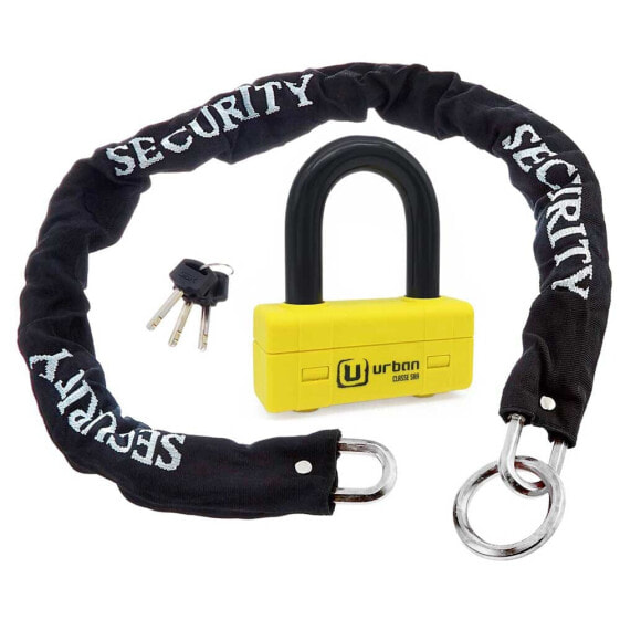 URBAN SECURITY Chain Lock 120 SRA Loop+UR75 U-Lock