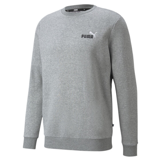 Puma Essentials Embroidery Logo Crew Neck Sweatshirt Mens Grey 58924903