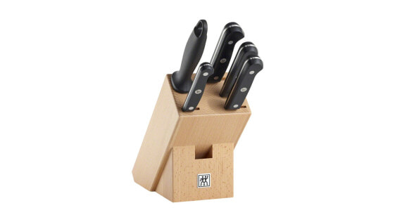Набор ножей Zwilling Gourmet - ножи/ножевой блок - нержавеющая сталь - пластик - дерево - нержавеющая сталь - черный
