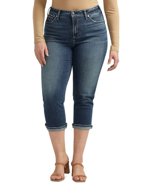 Джинсы женские Silver Jeans Co. модель Avery High-Rise Curvy-Fit Capri.