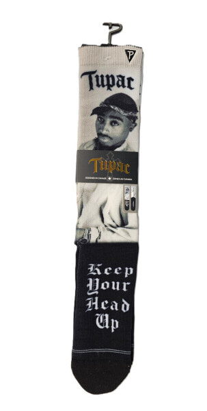 PERRI'S SOCKS Tupac Keep Your Heads Up Crew Socks - TUB302