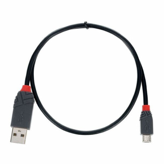 Кабель Lindy USB 2.0 Тип A/Micro-B 0,5м