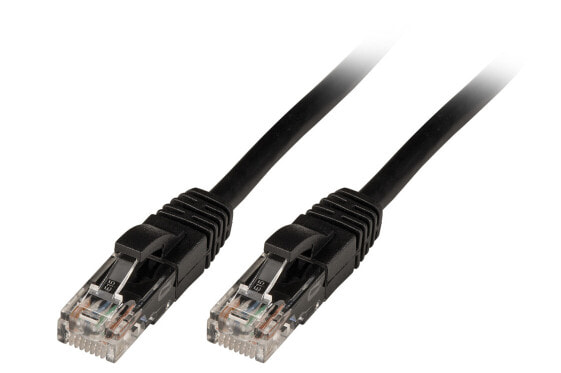 Lindy 3m Cat.6 U/UTP Cable - Black - 3 m - Cat6 - U/UTP (UTP) - RJ-45 - RJ-45