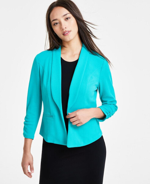 Petite 3/4-Sleeve Shawl-Collar Blazer, Created for Macy's