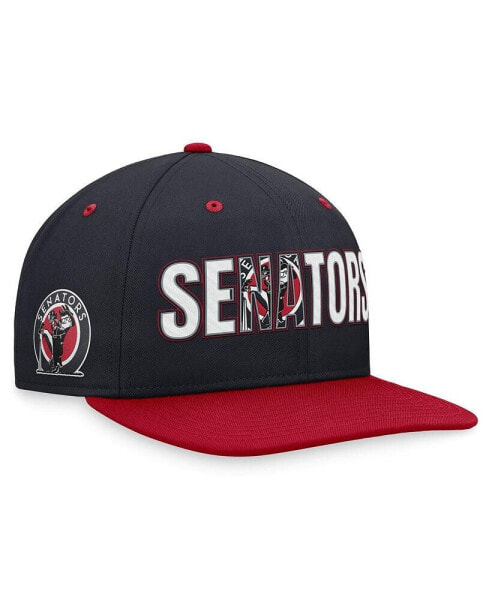 Men's Navy Washington Senators Cooperstown Collection Pro Snapback Hat